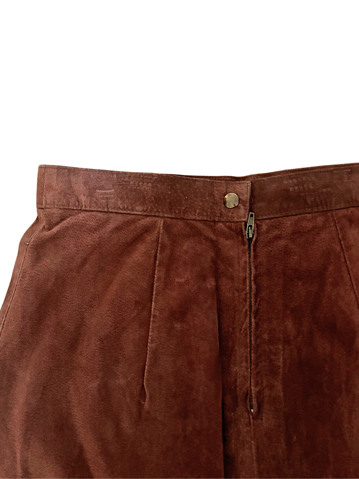 Saddle Suede Skirt (S)