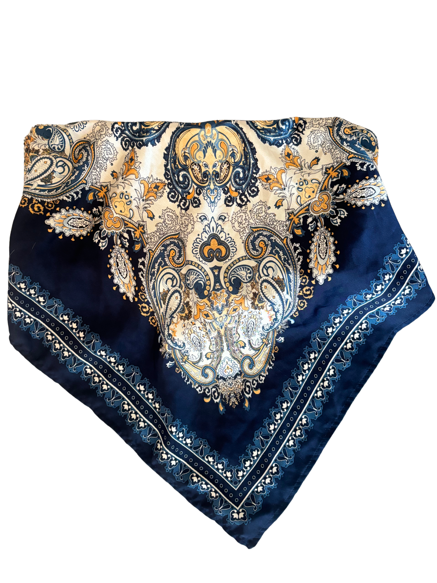 Tie-Back Tube Top (Navy, L)