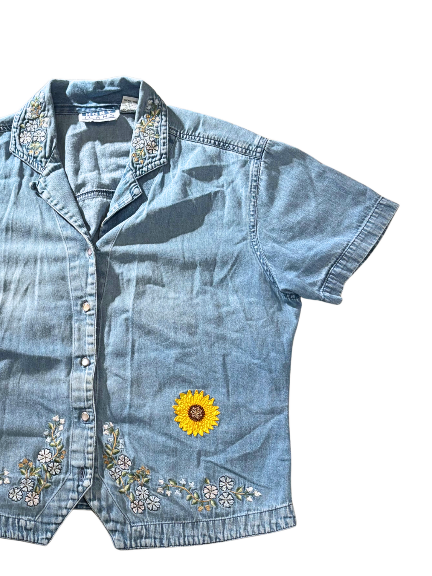 Denim Sunflowers (L)