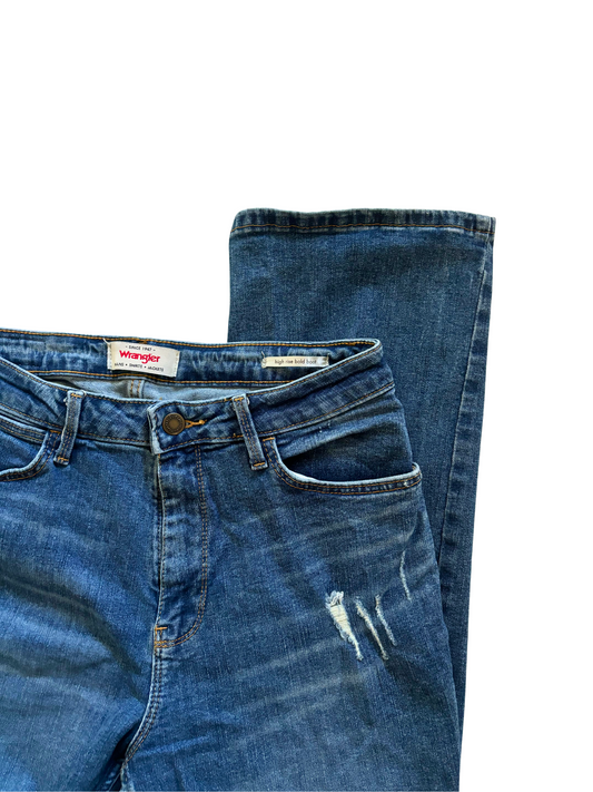 Wrangler Distressed Bold Boot Jeans (8 x 32)