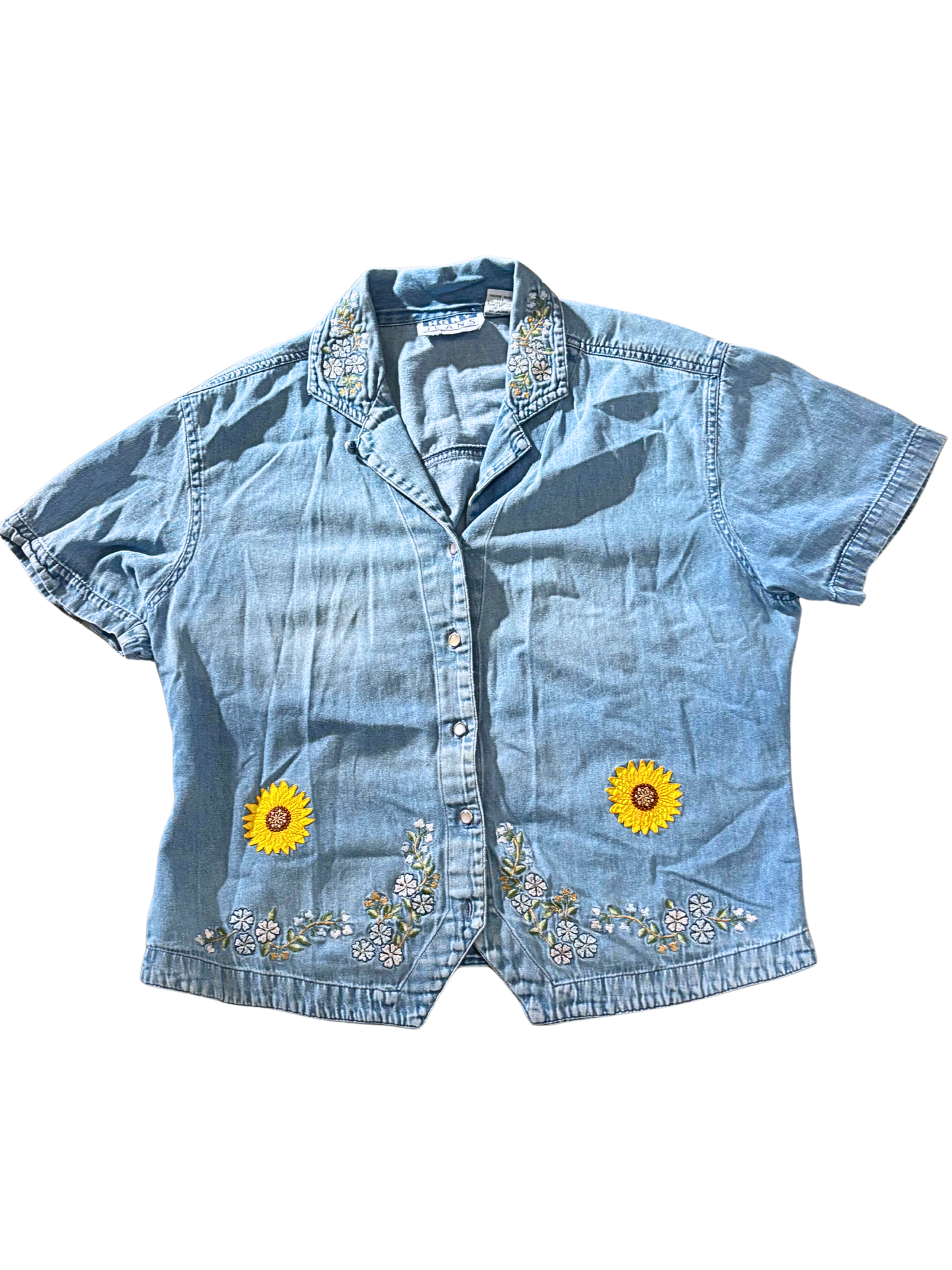 Denim Sunflowers (L)