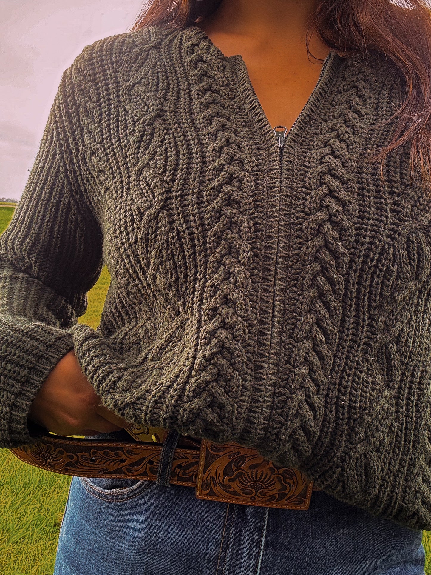 Laura Zip Sweater (M/L)
