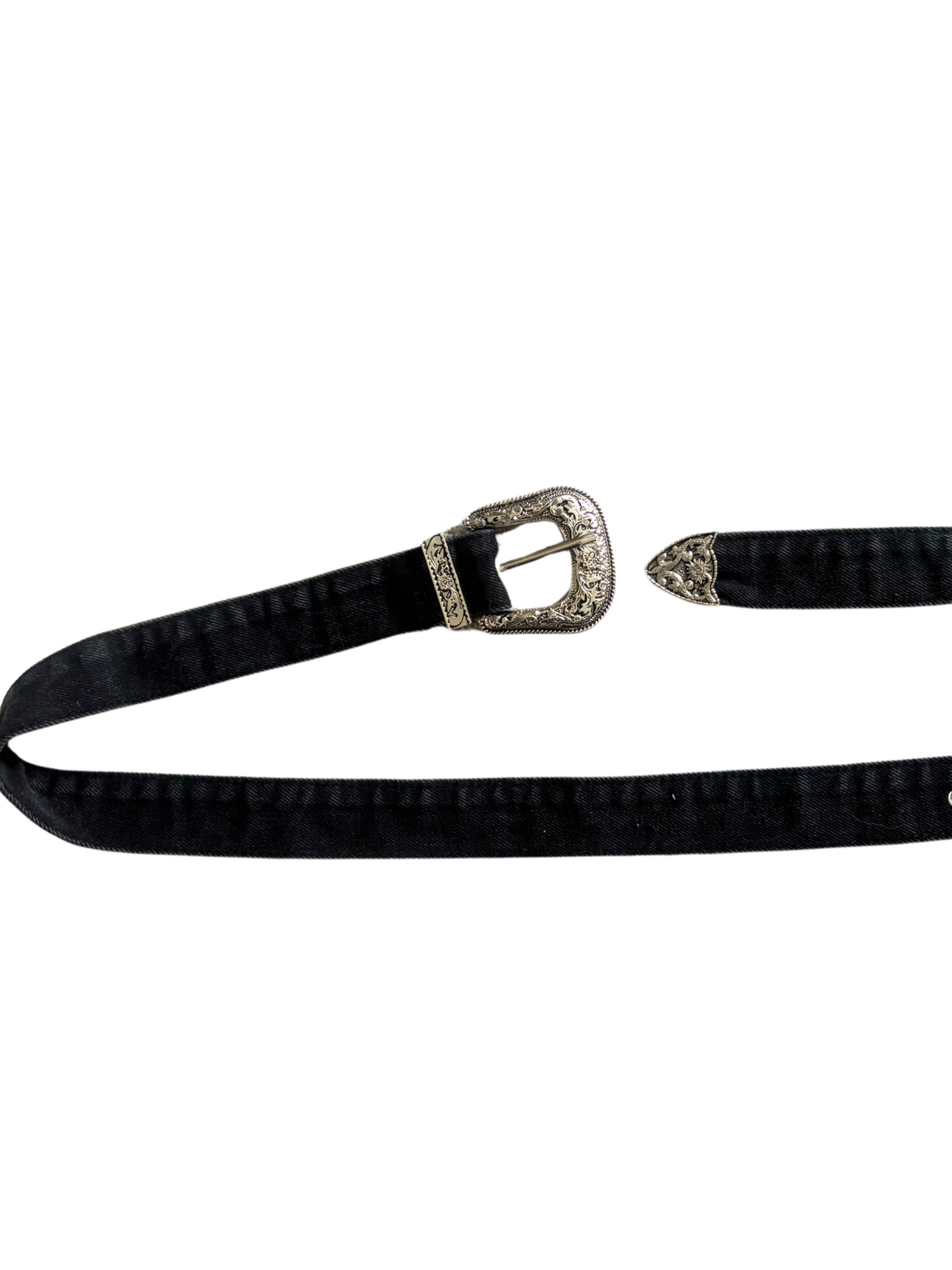 Black Denim Belt (L)