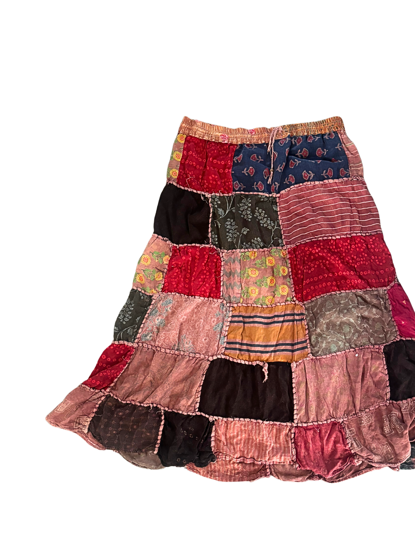 Patchwork Maxi Skirt (XL)