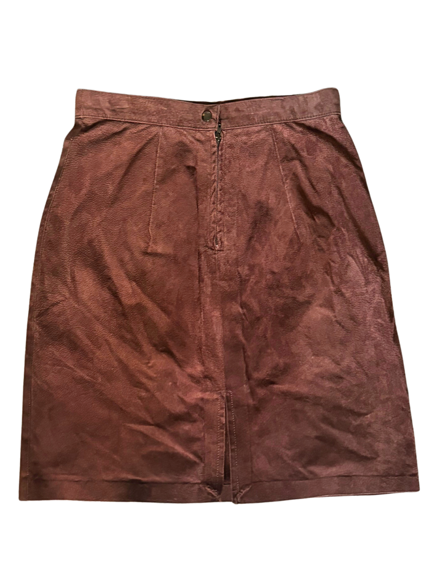 Saddle Suede Skirt (S)