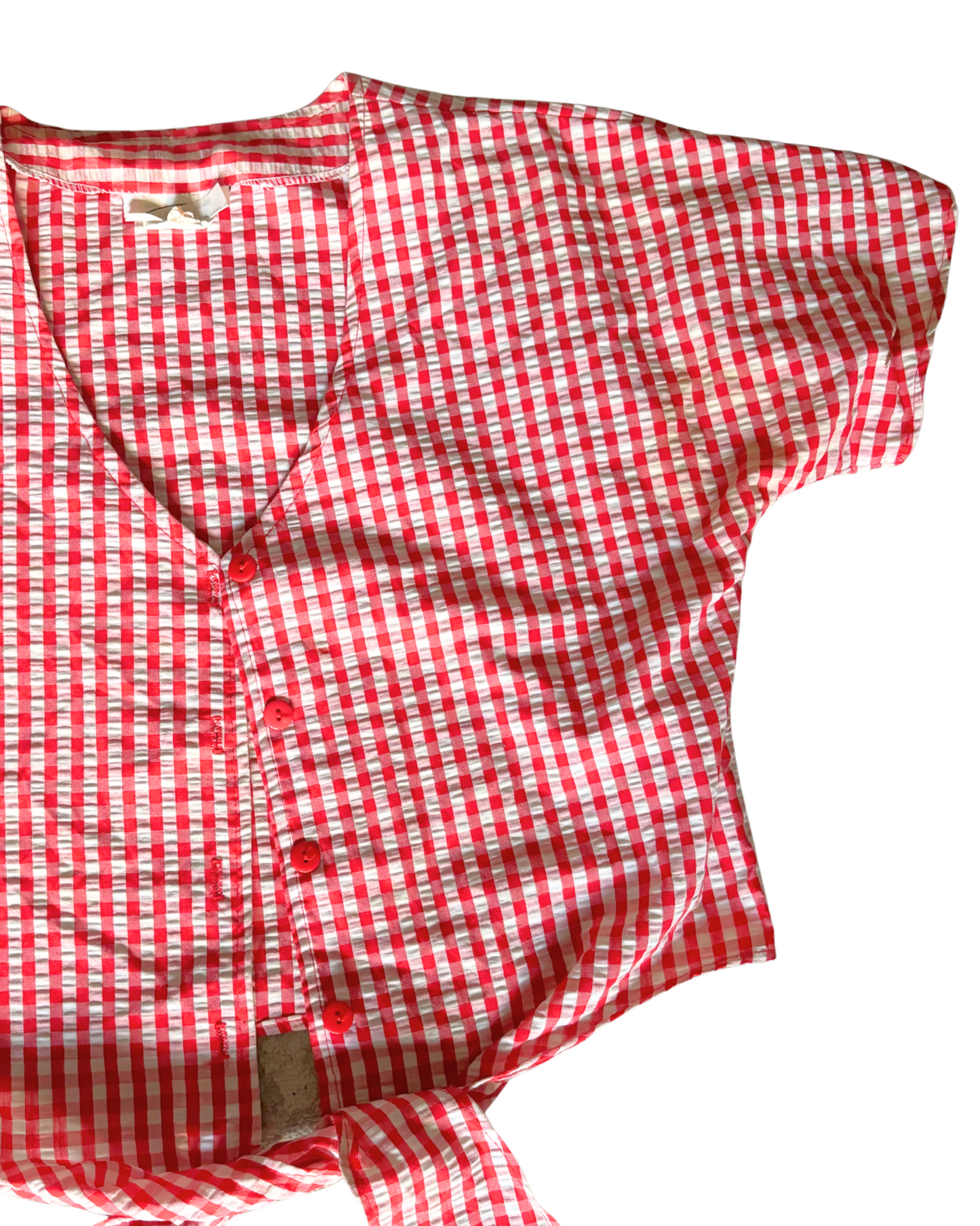 Gingham Tie-Top (M)