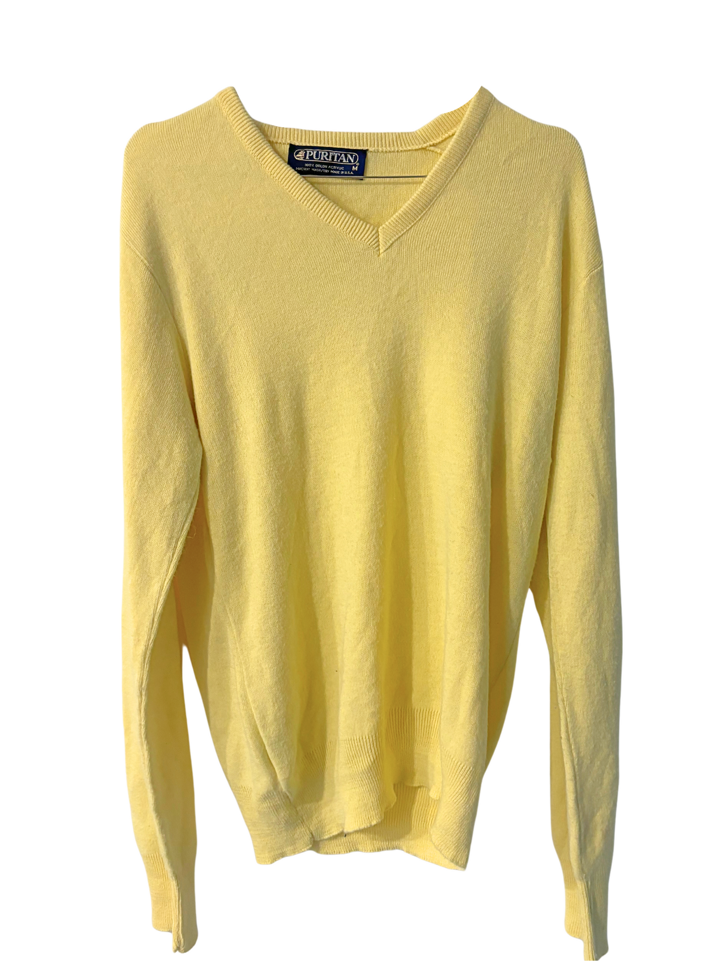 Lemon Yellow Knit Top (M/L)