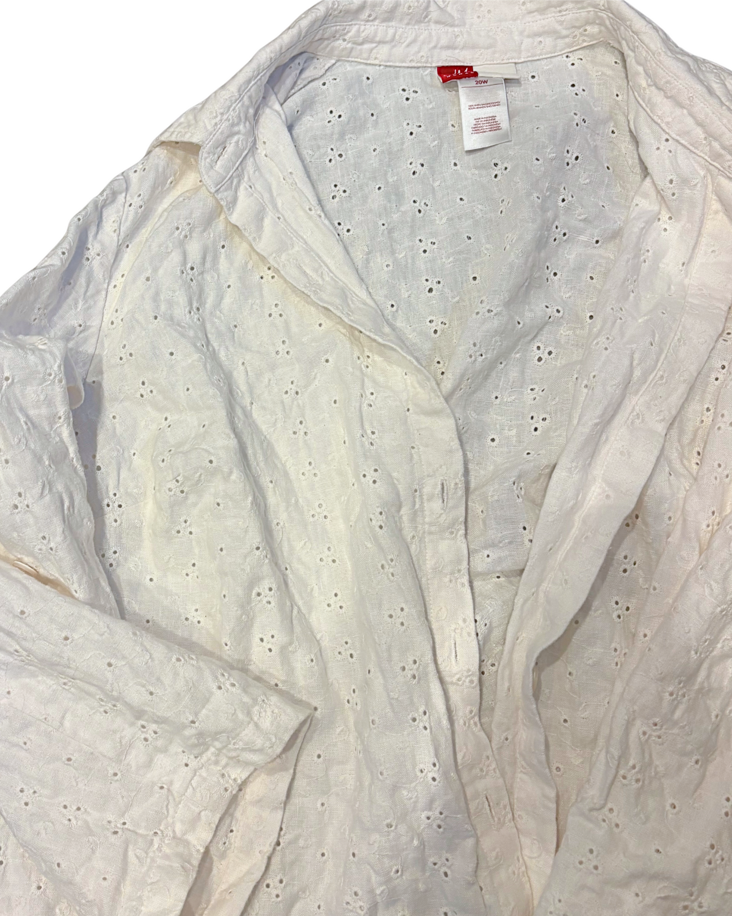 Daisy Eyelet Button up (L/XL)