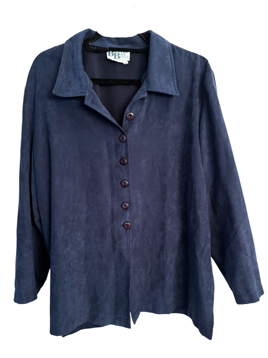 Trailblazer Blue Suede Jacket (L)