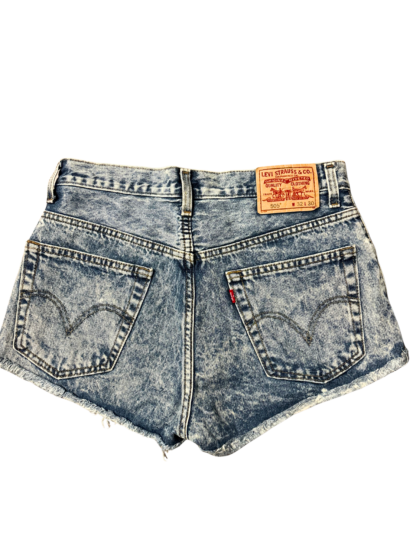 Acid Wash Levi Shorts (W29)